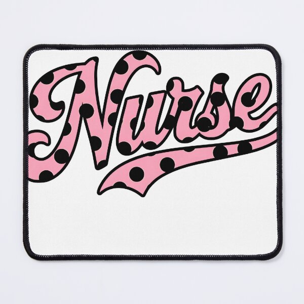 Item preview, Cute Pink Polka Dot Lettering for Nurses designed and sold by boldloveart.