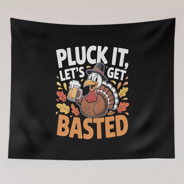 Item preview, Pluck It, Let’s Get Basted Funny Gift for Thanksgiving & Friendsgiving designed and sold by SkymarArt.