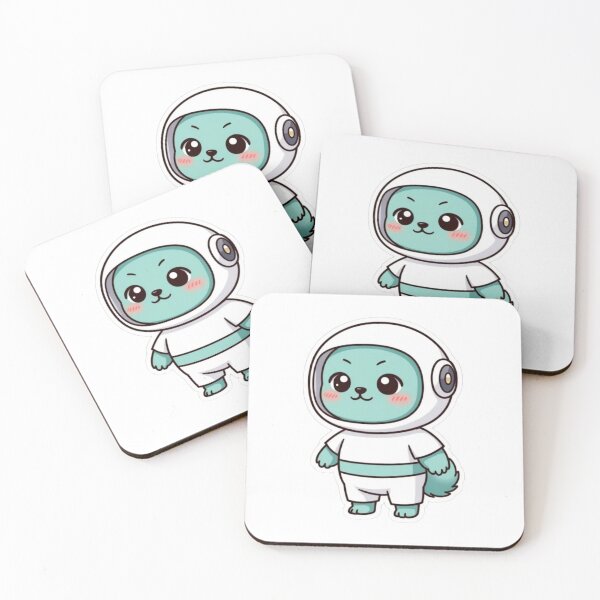 Item preview, Kawaii Space Pomeranian - Cute Alien Dog Sticker designed and sold by wonderinpixels.