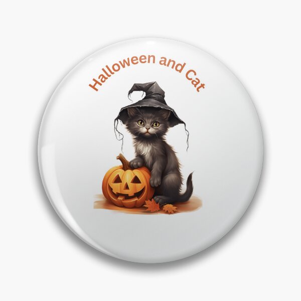 Artikelvorschau, Halloween und Katze entworfen und verkauft von Fouziaart08.