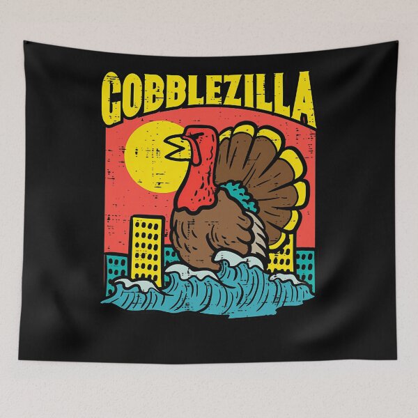 Item preview, Humor Style Happy Funny Quote Thanksgiving Retro Gobblezilla designed and sold by nguyenconguan80.
