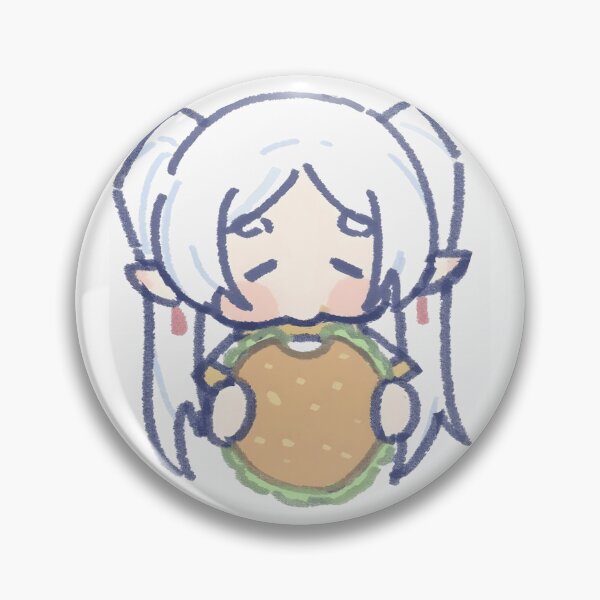 Item preview, Frieren chibi eat food  designed and sold by Coatink.