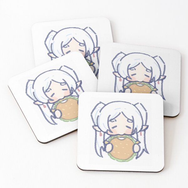 Item preview, Frieren chibi eat food  designed and sold by Coatink.