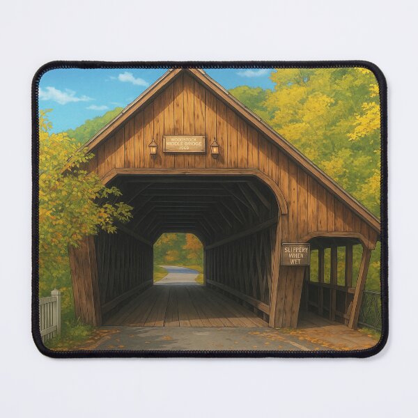 Item preview, The Historic Woodstock Middle Bridge designed and sold by Takeda-art.