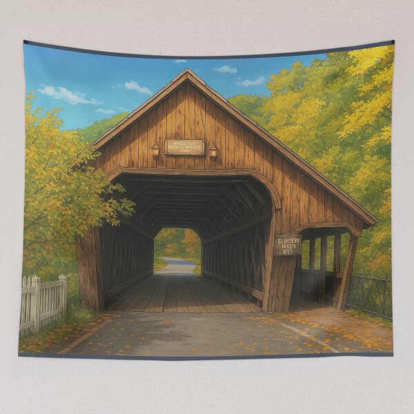 Item preview, The Historic Woodstock Middle Bridge designed and sold by Takeda-art.