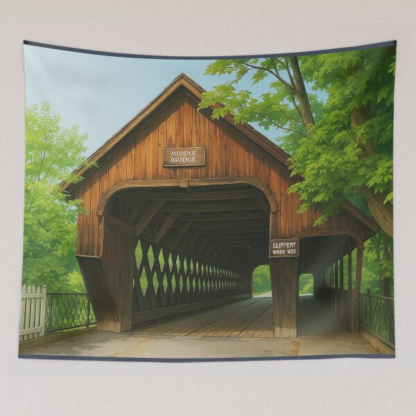 Item preview, The Historic Woodstock Middle Bridge designed and sold by Takeda-art.