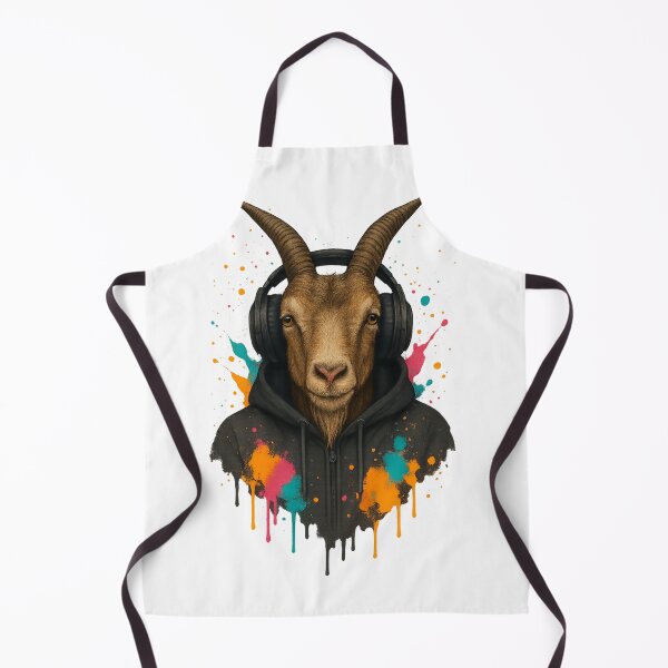 Item preview, Urban Goat – Graffiti Hoodie & Headphones Street Art designed and sold by thtCMRAguy.