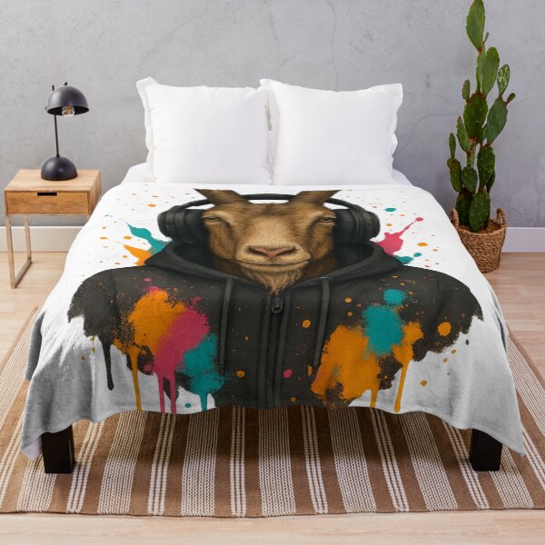 Item preview, Urban Goat – Graffiti Hoodie & Headphones Street Art designed and sold by thtCMRAguy.