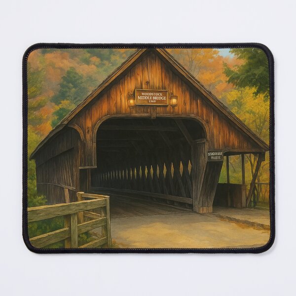 Item preview, The Historic Woodstock Middle Bridge designed and sold by Takeda-art.