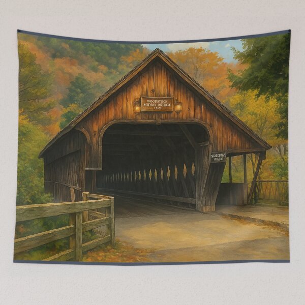 Item preview, The Historic Woodstock Middle Bridge designed and sold by Takeda-art.