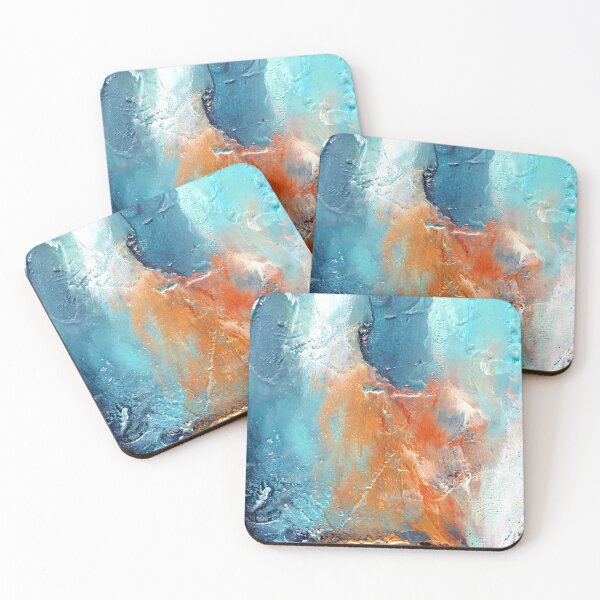 Item preview, blue textures. handmade abstract designed and sold by Tereza Pilar  Art.