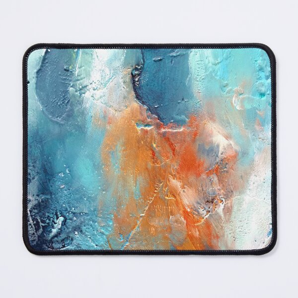 Item preview, blue textures. handmade abstract designed and sold by Tereza Pilar  Art.