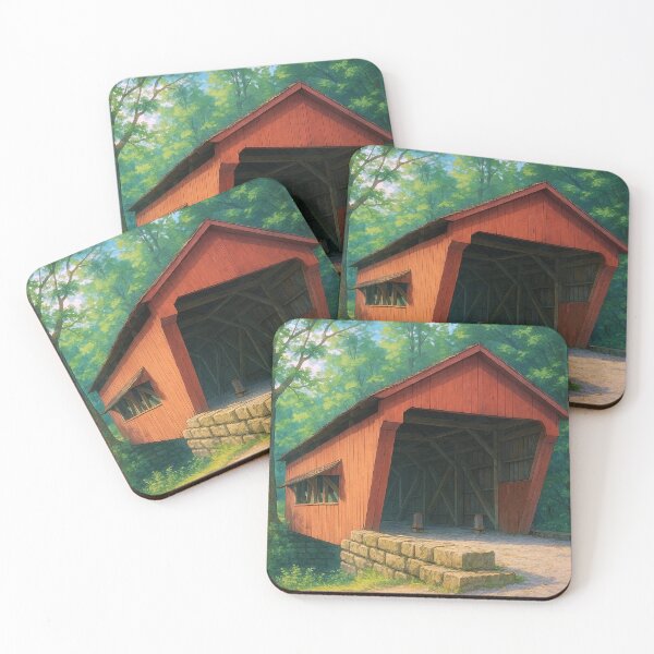 Item preview, The Historic George Hutchins Covered Bridge designed and sold by Takeda-art.