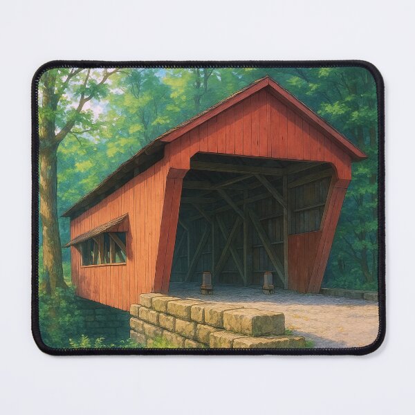 Item preview, The Historic George Hutchins Covered Bridge designed and sold by Takeda-art.