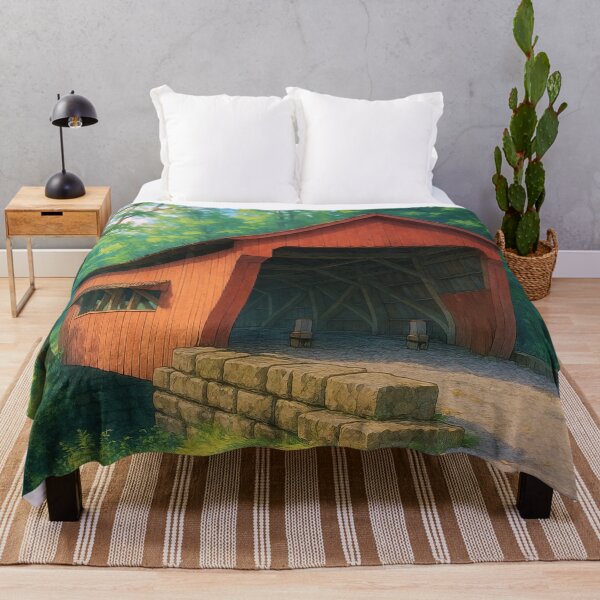 Item preview, The Historic George Hutchins Covered Bridge designed and sold by Takeda-art.