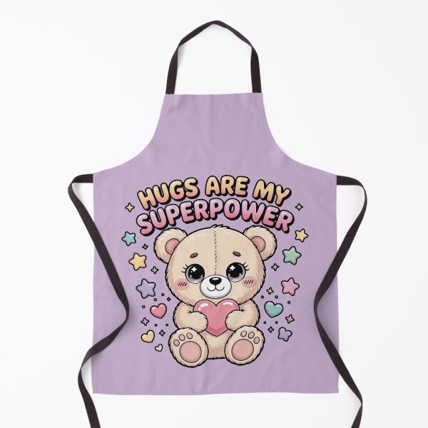 Item preview, Hugs Are My Superpower | Pastel Cute Teddy Bear Aesthetic designed and sold by DabrowskiDesign.