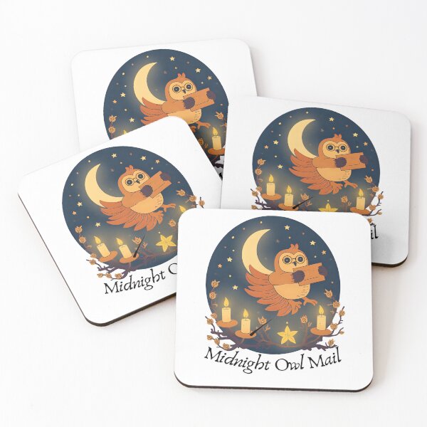 Item preview, Midnight Owl Mail – Cozy Magical Night Sky Fantasy Art designed and sold by Fanatic Nerd.
