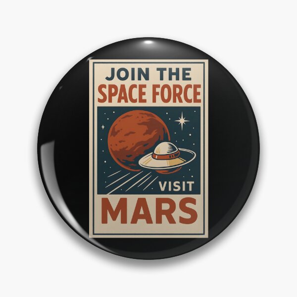 Item preview, Retro Space Force Poster Join the Mission to Mars Adventure. designed and sold by The-T-In-Retro.