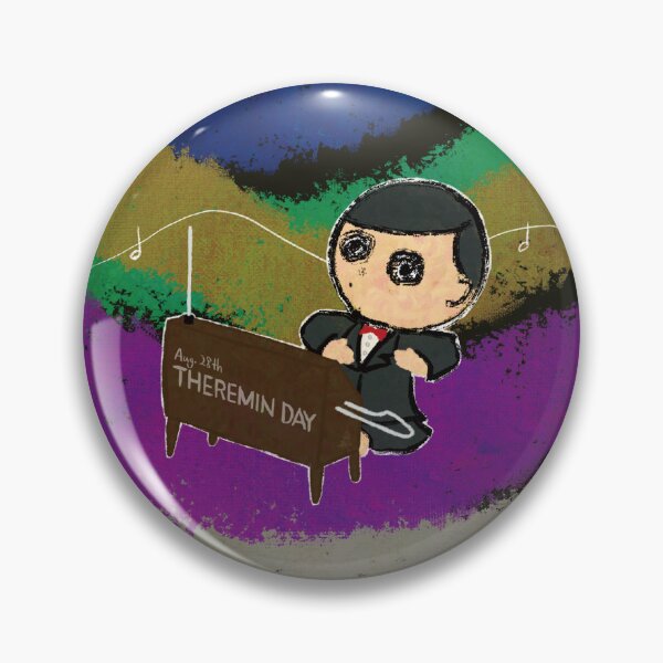 Item preview, The Tiny Maestro | Theremin Day Sticker | Retro Sci-Fi Music designed and sold by Dot-Tak89.
