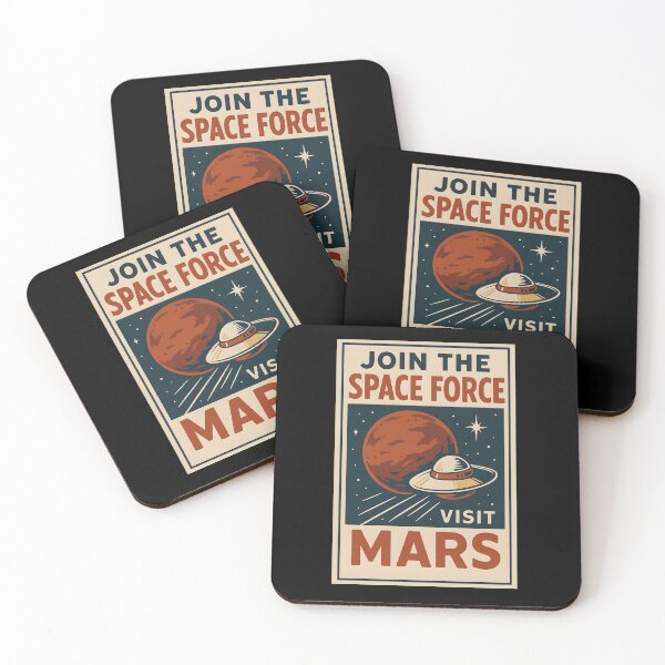 Item preview, Retro Space Force Poster Join the Mission to Mars Adventure. designed and sold by The-T-In-Retro.