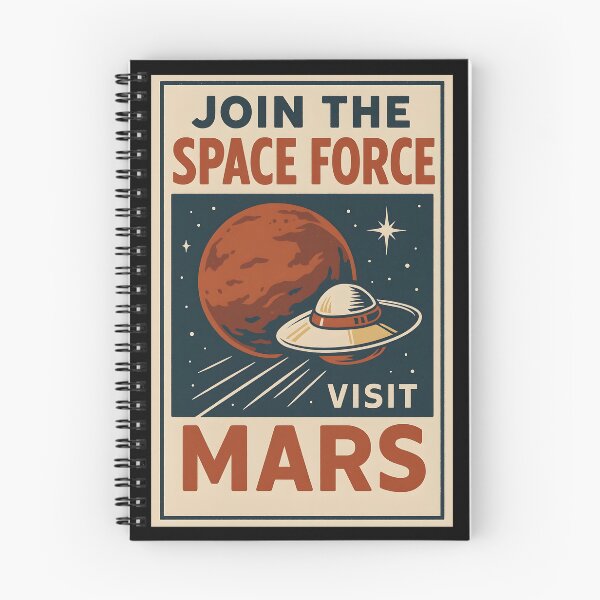 Item preview, Retro Space Force Poster Join the Mission to Mars Adventure. designed and sold by The-T-In-Retro.