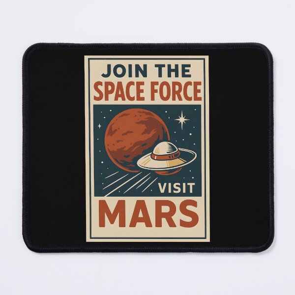 Item preview, Retro Space Force Poster Join the Mission to Mars Adventure. designed and sold by The-T-In-Retro.