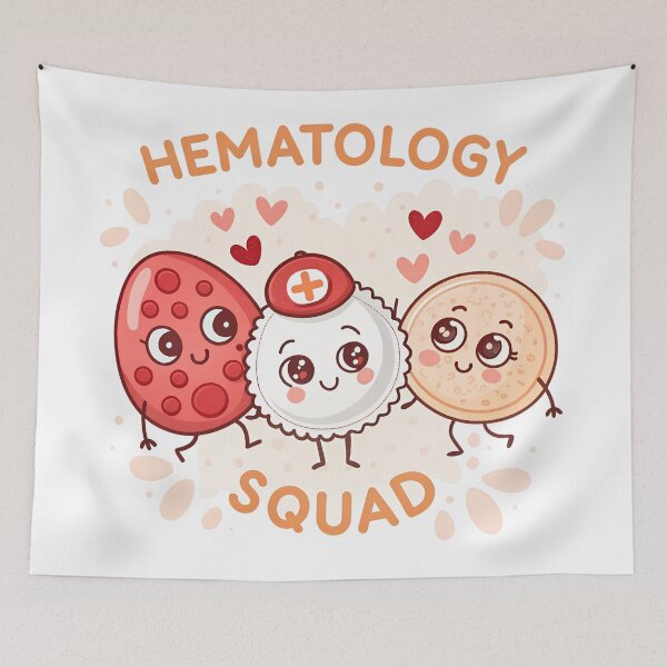 Item preview, Cute Kawaii Hematology Squad – Adorable Blood Cells Characters for Med Students & Lab Techs designed and sold by VividOrganica.