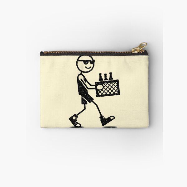 Item preview, Funny  vintage Stick Figure Carrying Beer designed and sold by Imaginationbeyond.
