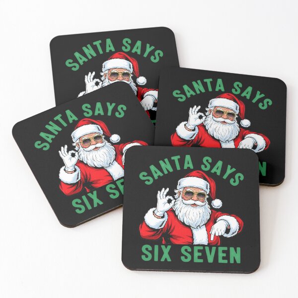 Item preview, Claus Says Happy Santa Six Bruh Holiday Santa Seven Retro designed and sold by ChadnoSmith.
