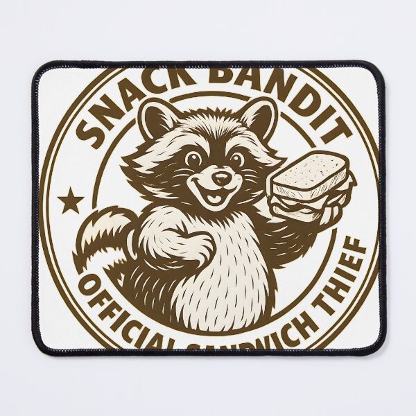 Item preview, Snack Bandit Raccoon Vintage Emblem designed and sold by SoulenCify.