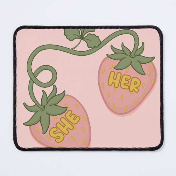 Item preview, Strawberries She/Her Pronouns designed and sold by MoonMint.