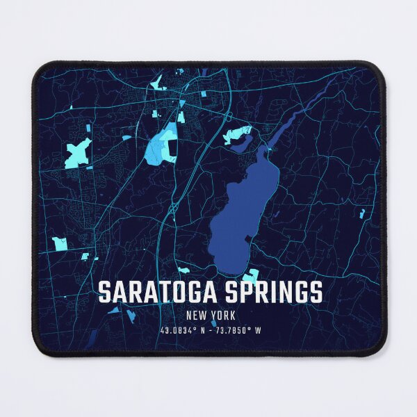 Item preview, Saratoga Springs Midnight City Map designed and sold by HomeLivingCo.