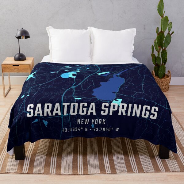 Item preview, Saratoga Springs Midnight City Map designed and sold by HomeLivingCo.