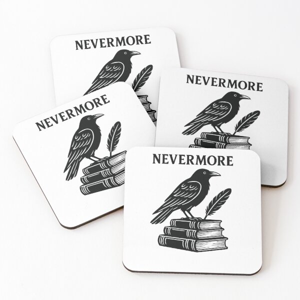Item preview, Edgar Allan Poe - Raven on a books – Nevermore designed and sold by Grand Illusions.