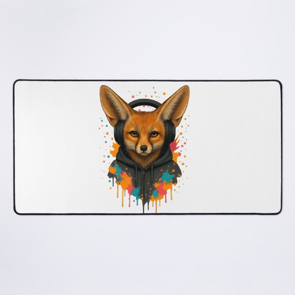 Artikelvorschau, Fennek-Fuchs – Streetwear-Graffiti-Hoodie mit großen Ohren entworfen und verkauft von thtCMRAguy.