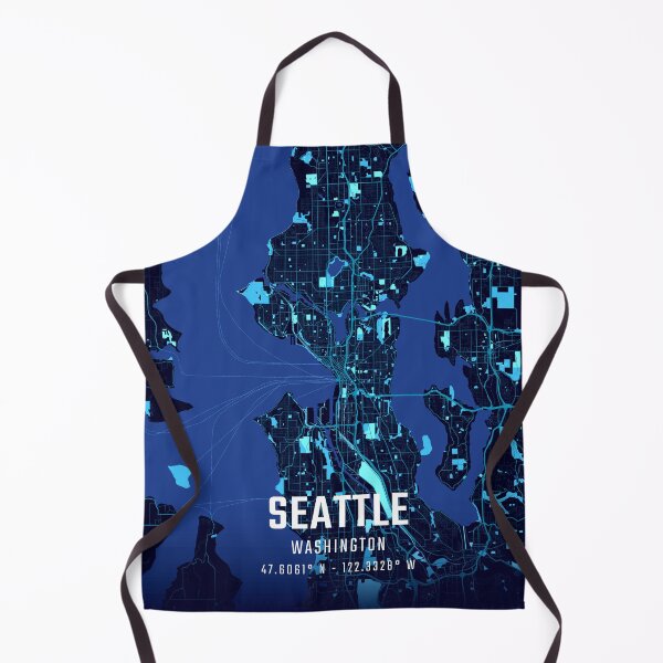 Item preview, Seattle Midnight City Map designed and sold by HomeLivingCo.