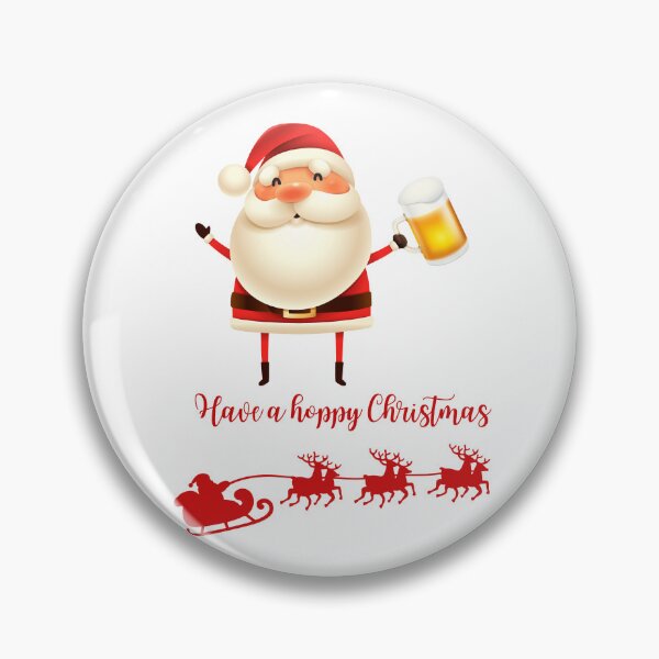 Item preview, Have a Hoppy Christmas – Funny Santa Beer Design designed and sold by PrintJoy2025.