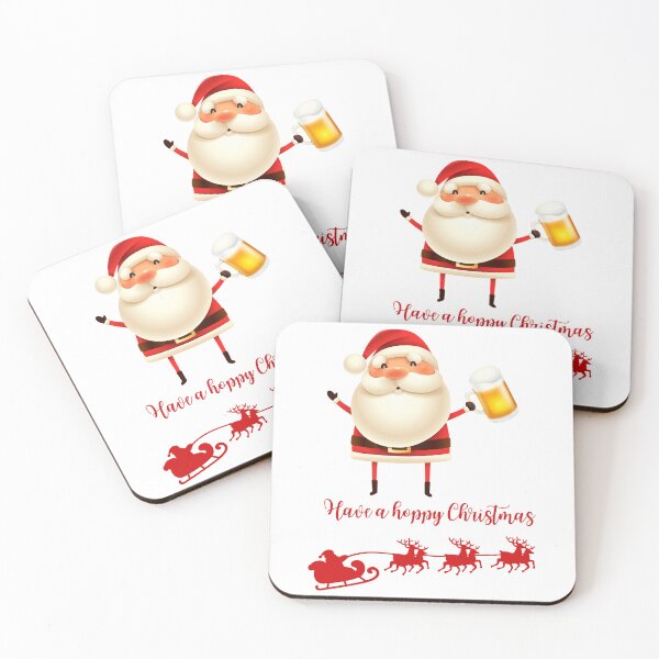 Item preview, Have a Hoppy Christmas – Funny Santa Beer Design designed and sold by PrintJoy2025.