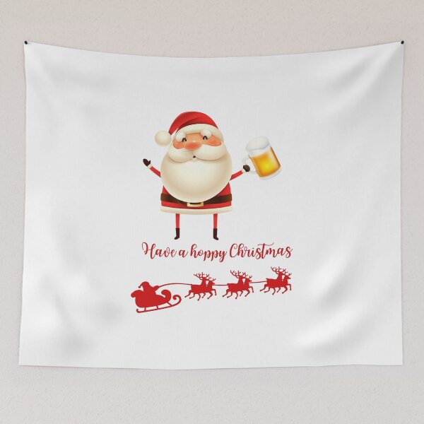 Item preview, Have a Hoppy Christmas – Funny Santa Beer Design designed and sold by PrintJoy2025.