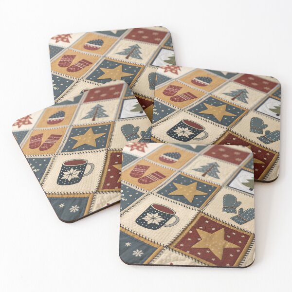 Item preview, Patchwork Holiday Quilt designed and sold by Bionson Art.