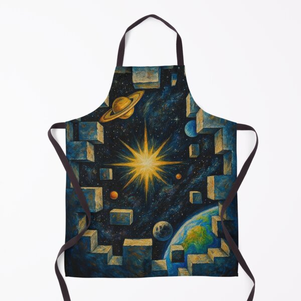 Item preview, Cosmic Labyrinth Starburst – Surreal Planetary Space Art designed and sold by WittyUnknown.