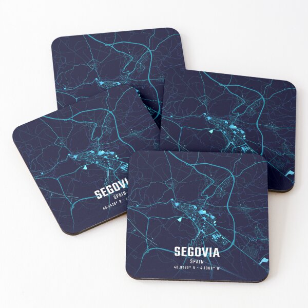 Item preview, Segovia Midnight City Map designed and sold by HomeLivingCo.