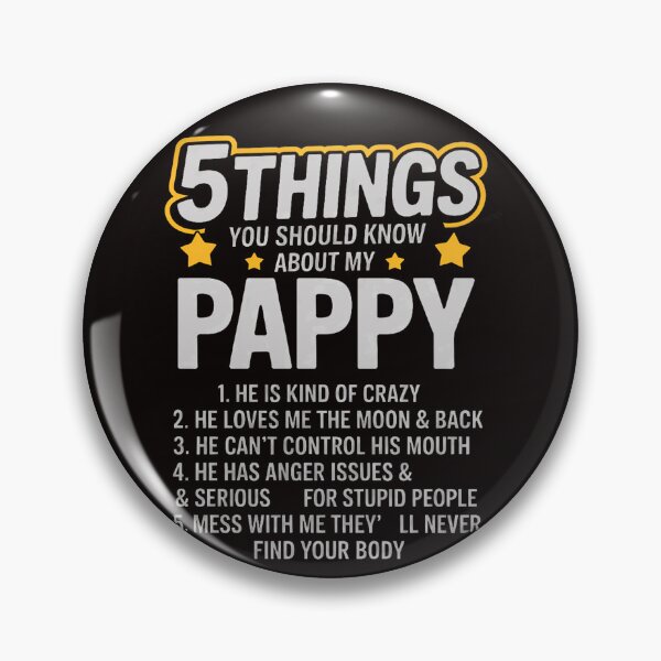 Item preview, 5 Things Grandpa Pappy Crazy Gift Idea designed and sold by LapFemile.