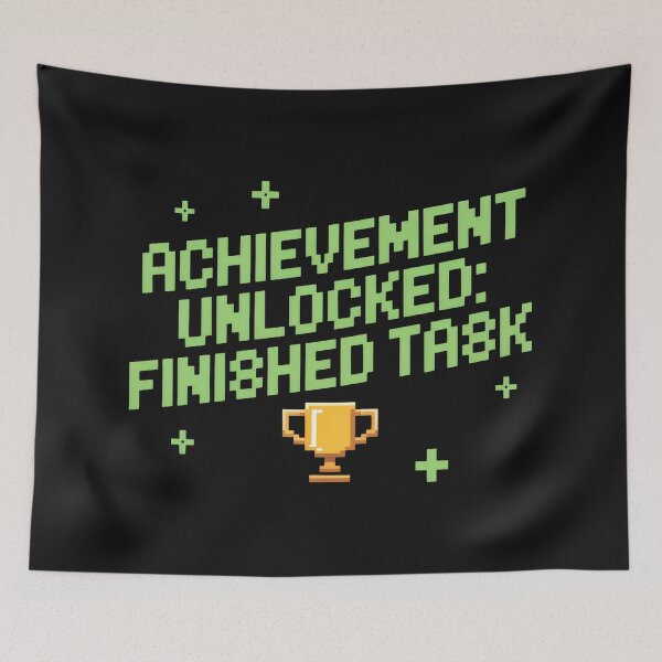 Item preview, Achievement Unlocked Pixel Trophy Design designed and sold by SplashTastic.