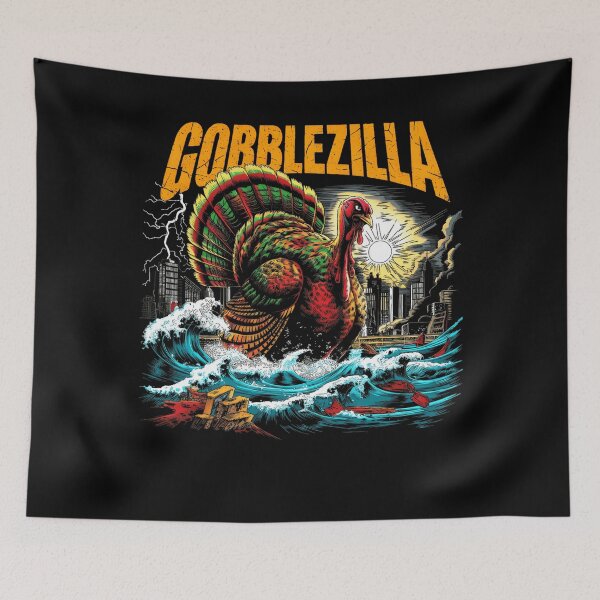 Item preview, Gobblezilla Retro Quote Happy Funny Style Humor Thanksgiving designed and sold by nguyenconguan80.