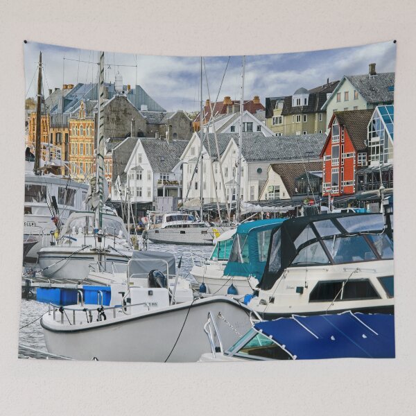 Item preview, Haugesund Harbour Cityscape Norway designed and sold by Martyn R Arnold Fine Art Nature & Landscape Photography.
