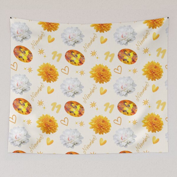 Item preview, November Birthstone & Flower Pattern designed and sold by LoviqueLab.