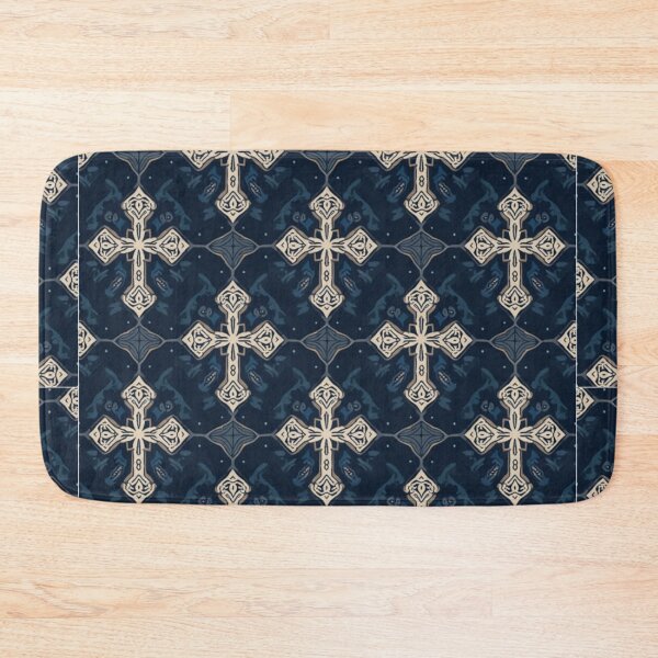 Item preview, Art Deco Cross Moiré Seamless Pattern | Geometric Faith Revival Decor Repeat designed and sold by ebocraft.