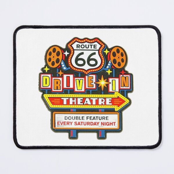 Aperçu de l'œuvre Cinéma drive-in rétro Route 66 créée et vendue par Oniyasha.