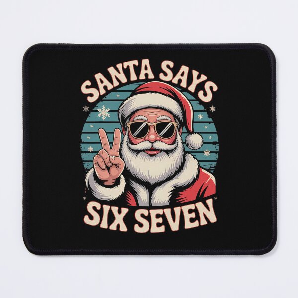 Item preview, Santa Santa Claus Says Happy Bruh Six Seven Retro Holiday designed and sold by ChadnoSmith.